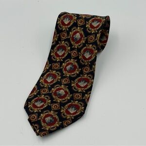 Vintage The Metropolitan Museum Of Art Geometric 100% Silk Men’s Necktie Italy